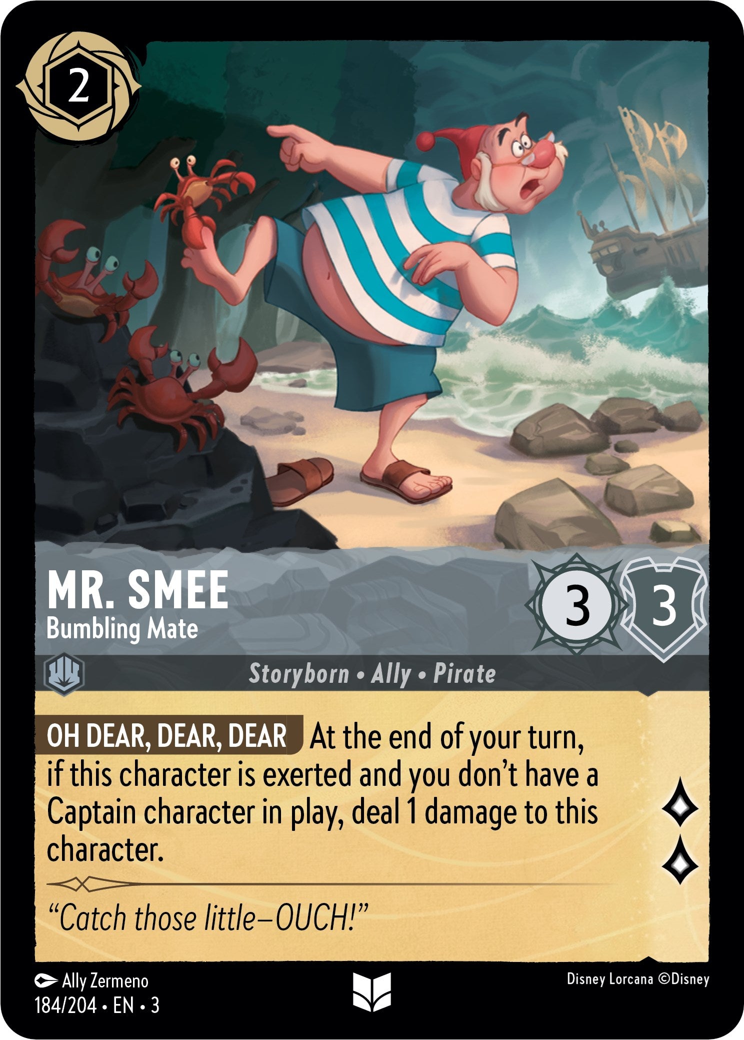 Mr. Smee - Bumbling Mate (184/204) [Into the Inklands] | Webway Games