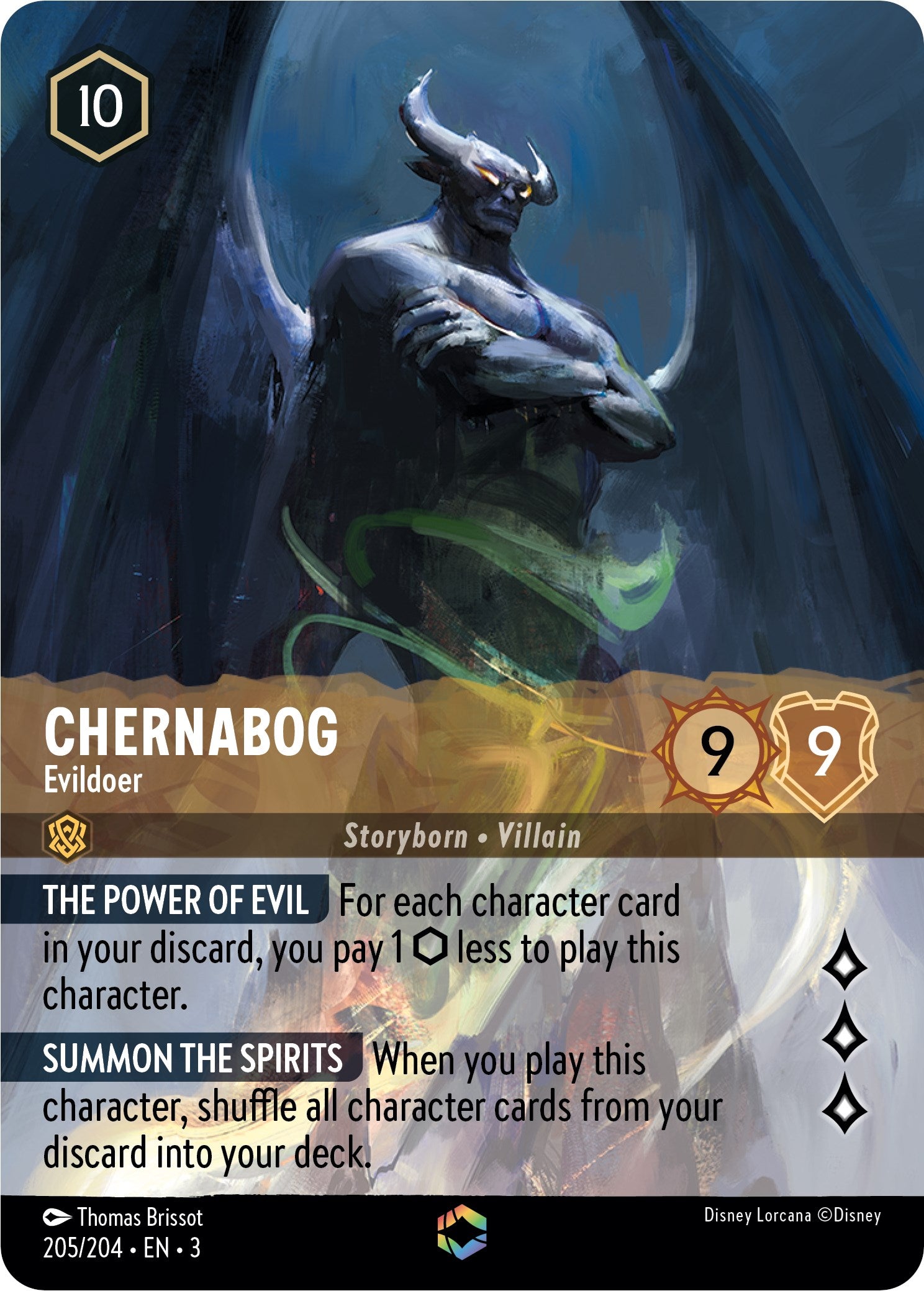 Chernabog - Evildoer (Alternate Art) (205/204) [Into the Inklands] | Webway Games