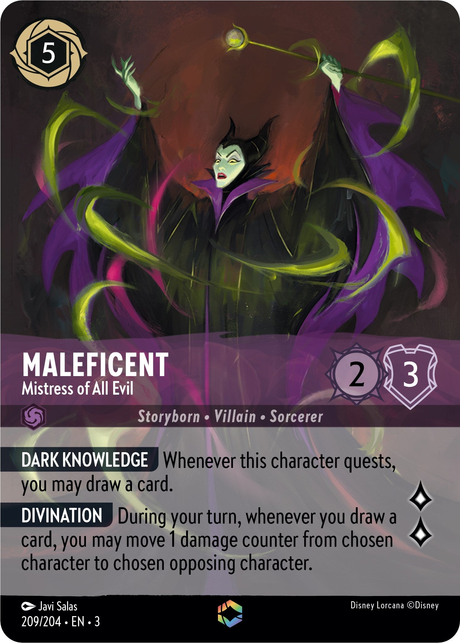 Maleficent - Mistress of All Evil (Alternate Art) (209/204) [Into the Inklands] | Webway Games