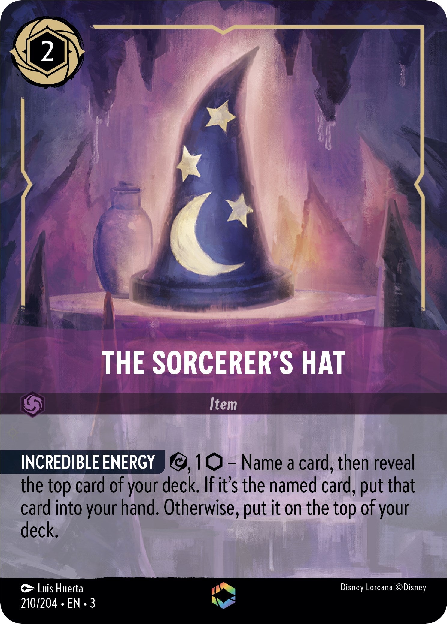 The Sorcerer's Hat (Alternate Art) (210/204) [Into the Inklands] | Webway Games