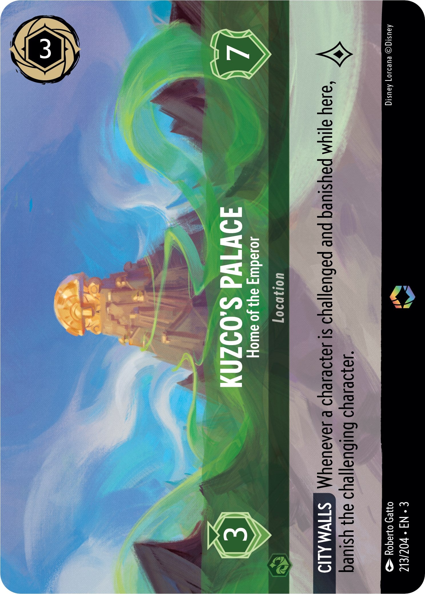 Kuzco's Palace - Home of the Emperor (Alternate Art) (213/204) [Into the Inklands] | Webway Games