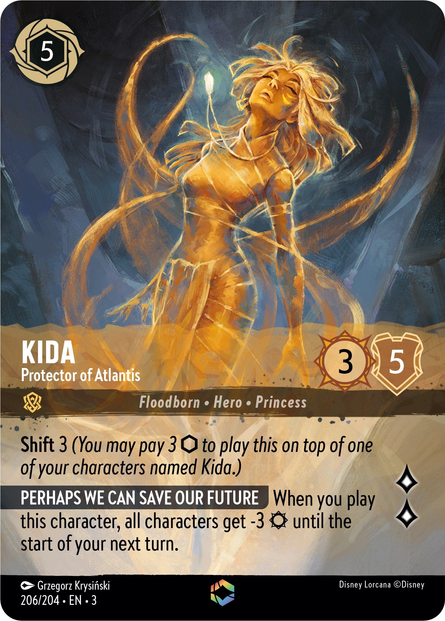 Kida - Protector of Atlantis (Alternate Art) (206/204) [Into the Inklands] | Webway Games