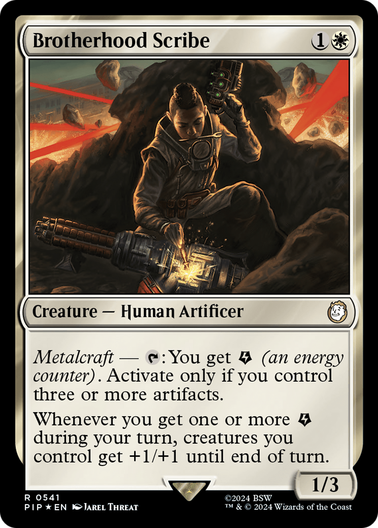 Brotherhood Scribe (Surge Foil) [Fallout] | Webway Games