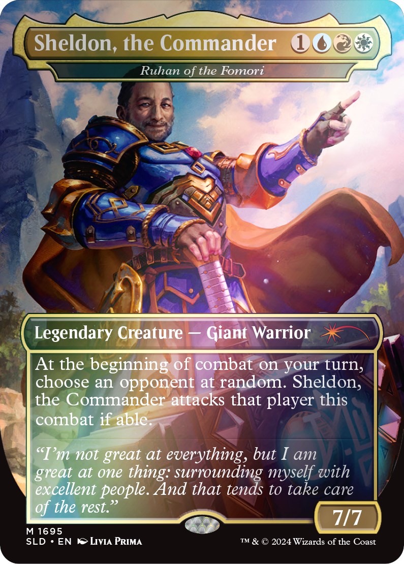 Ruhan of the Fomori - Sheldon, the Commander (Rainbow Foil) [Secret Lair: Sheldon's Spellbook] | Webway Games