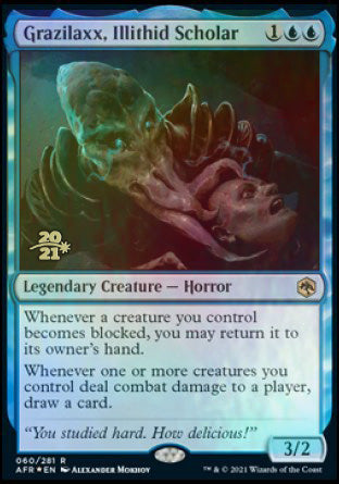 Grazilaxx, Illithid Scholar [Dungeons & Dragons: Adventures in the Forgotten Realms Prerelease Promos] | Webway Games