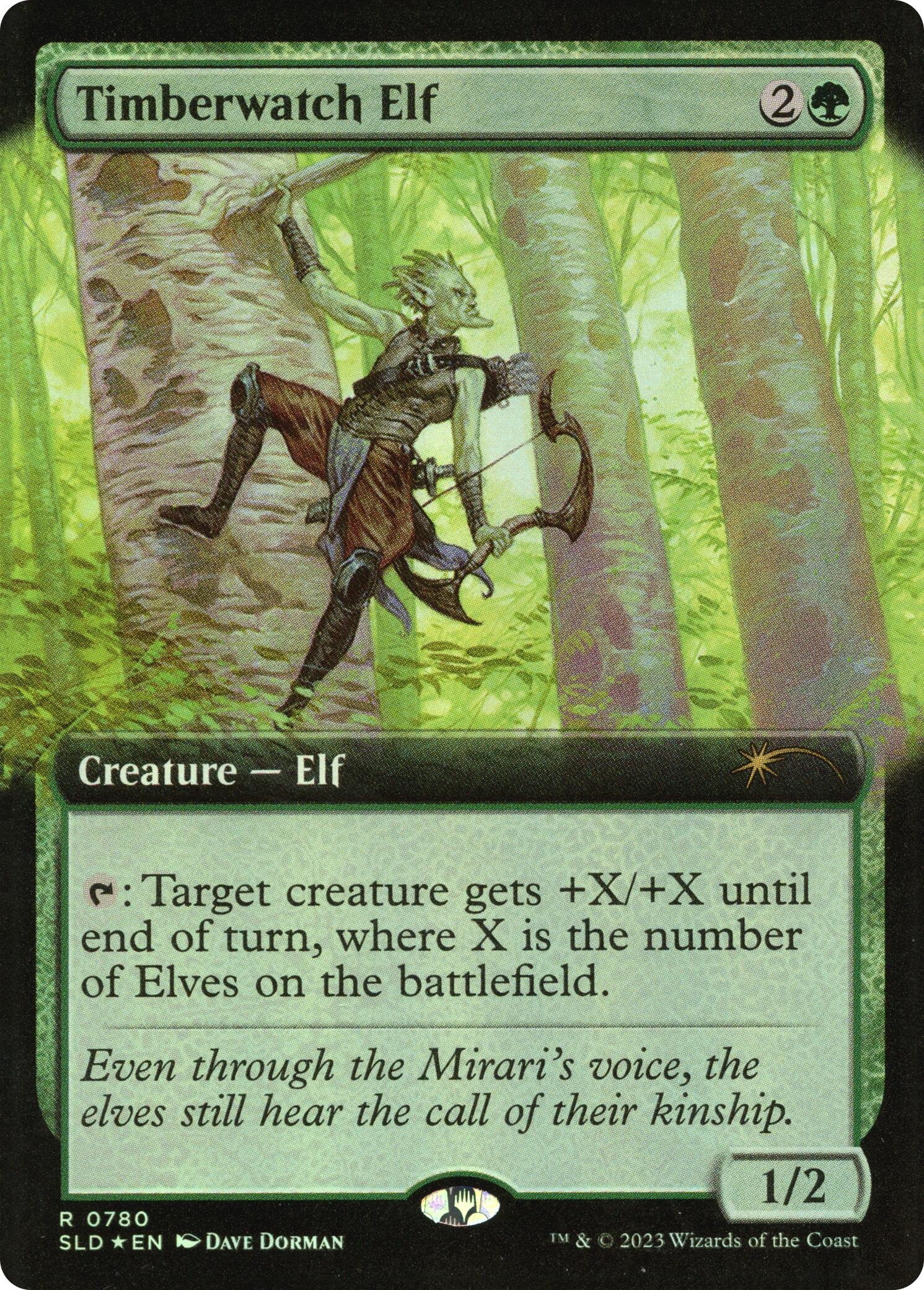 Timberwatch Elf (Extended Art) [Secret Lair Drop Series] | Webway Games