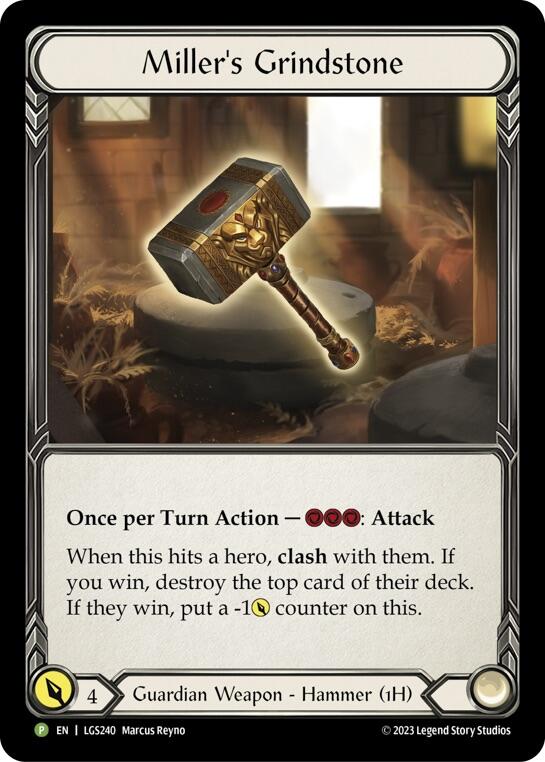 Miller's Grindstone [LGS240] (Promo)  Rainbow Foil | Webway Games