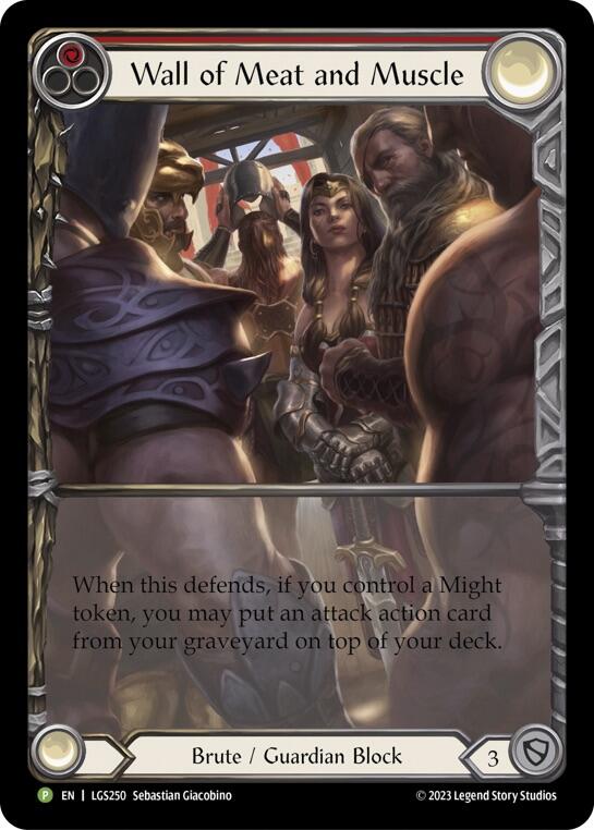 Wall of Meat and Muscle [LGS250] (Promo)  Rainbow Foil | Webway Games