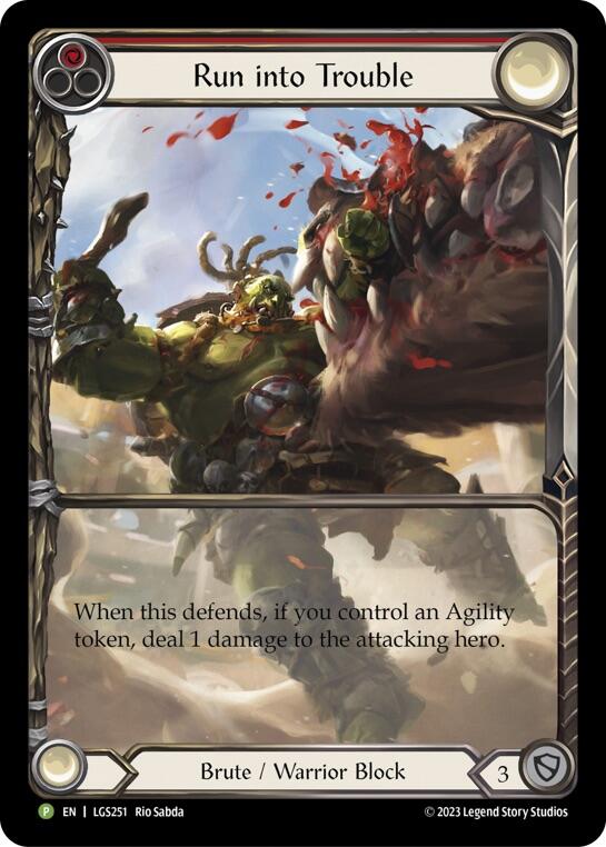 Run into Trouble [LGS251] (Promo)  Rainbow Foil | Webway Games