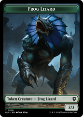 Storm Crow // Frog Lizard Double-Sided Token [Bloomburrow Commander Tokens] | Webway Games