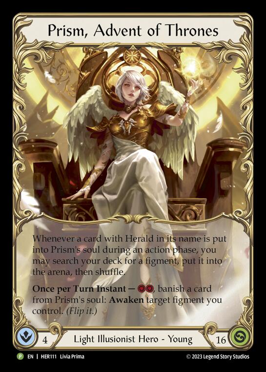 Prism, Advent of Thrones [HER111] (Promo)  Rainbow Foil | Webway Games