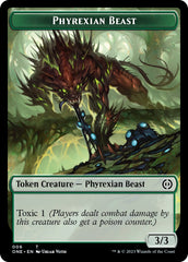Phyrexian Mite (012) // Phyrexian Beast Double-Sided Token [Phyrexia: All Will Be One Tokens] | Webway Games