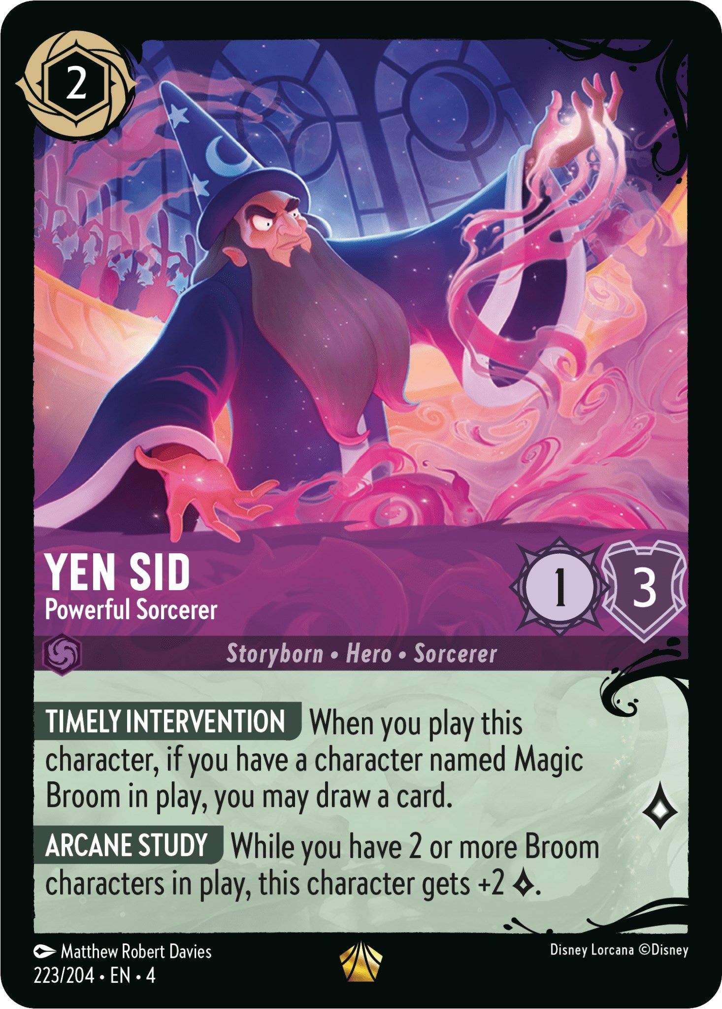 Yen Sid - Powerful Sorcerer (223/204) (223/204) [Illumineer's Quest: Deep Trouble] | Webway Games