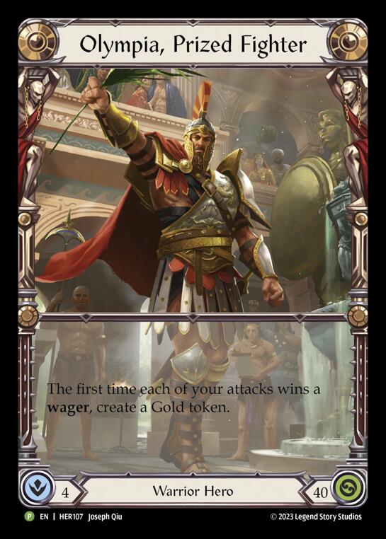 Olympia, Prized Fighter [HER107] (Promo)  Rainbow Foil | Webway Games