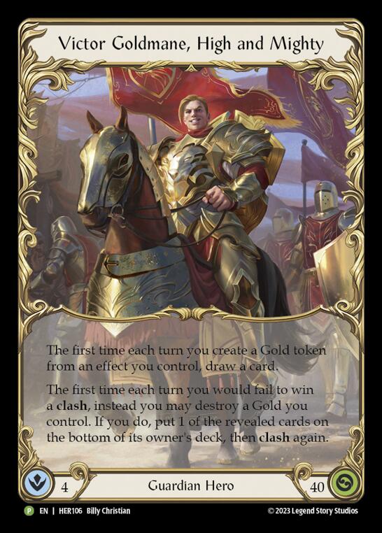 Victor Goldmane, High and Mighty [HER106] (Promo)  Rainbow Foil | Webway Games