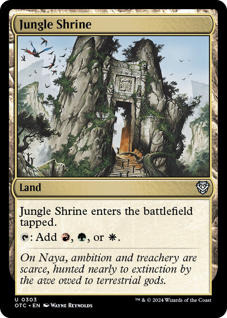 Jungle Shrine [Outlaws of Thunder Junction Commander] | Webway Games
