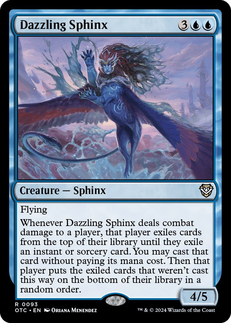 Dazzling Sphinx [Outlaws of Thunder Junction Commander] | Webway Games