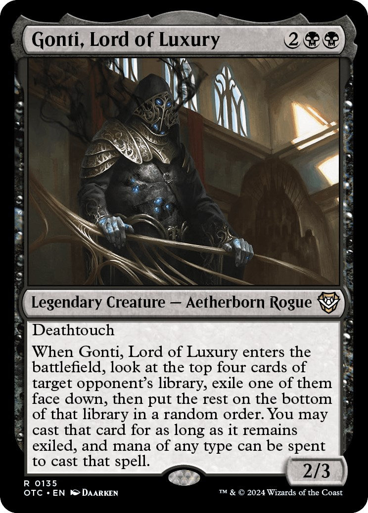 Gonti, Lord of Luxury [Outlaws of Thunder Junction Commander] | Webway Games