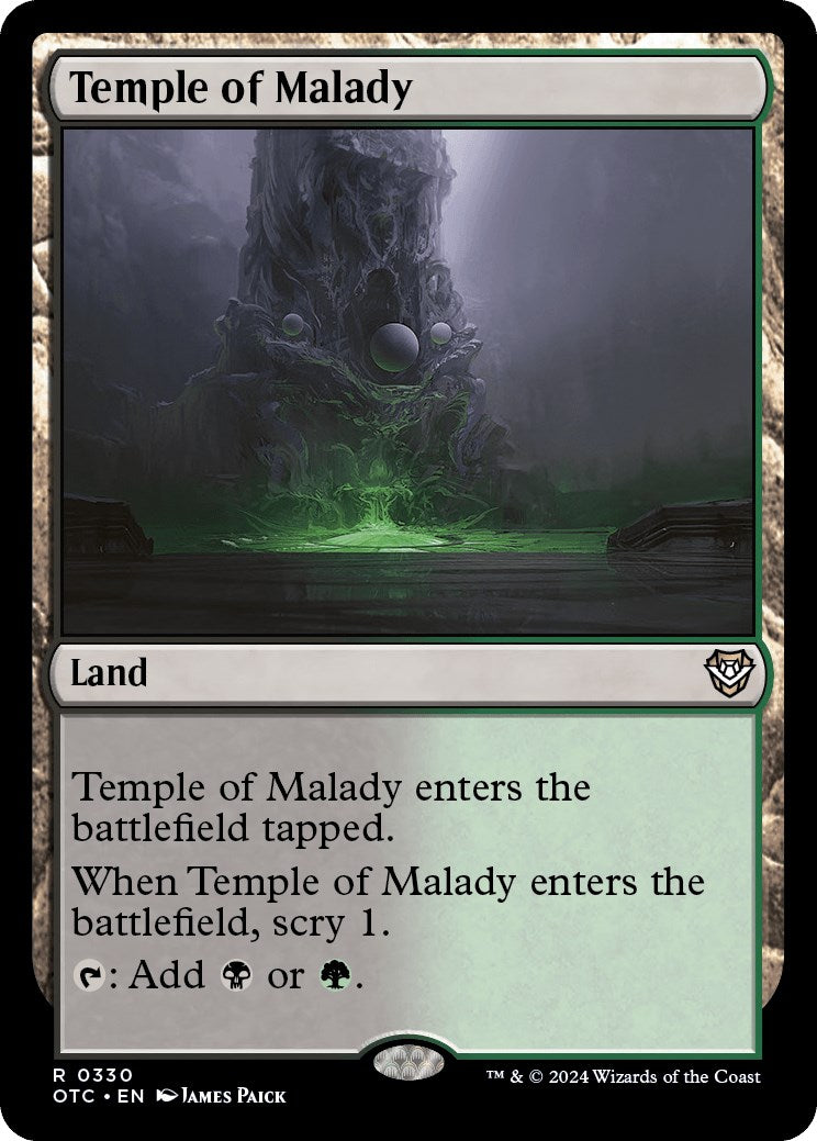 Temple of Malady [Outlaws of Thunder Junction Commander] | Webway Games