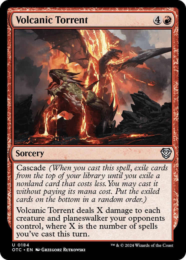 Volcanic Torrent [Outlaws of Thunder Junction Commander] | Webway Games