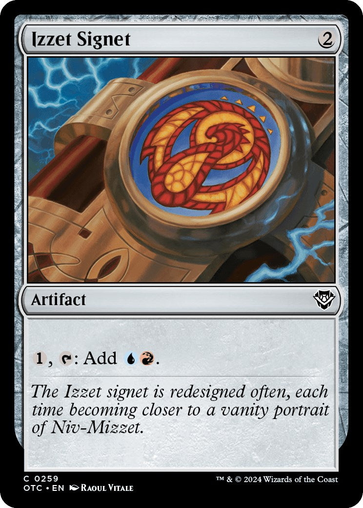 Izzet Signet [Outlaws of Thunder Junction Commander] | Webway Games