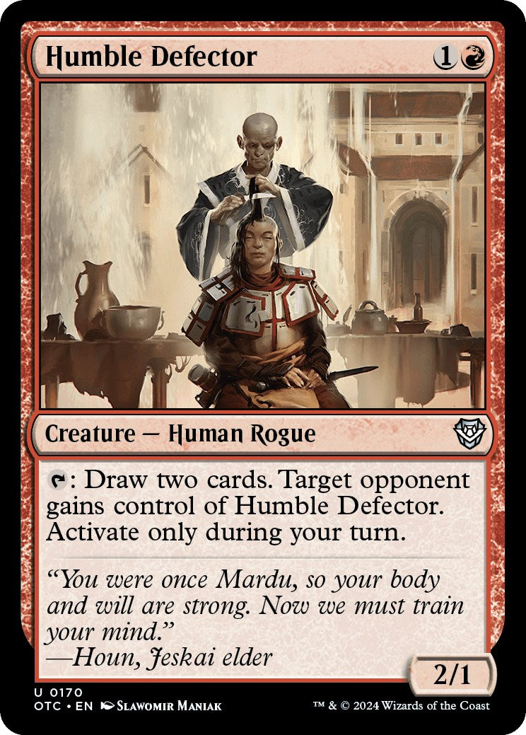 Humble Defector [Outlaws of Thunder Junction Commander] | Webway Games