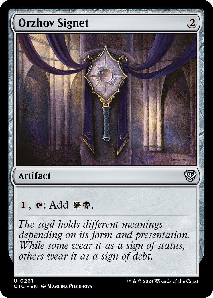 Orzhov Signet [Outlaws of Thunder Junction Commander] | Webway Games