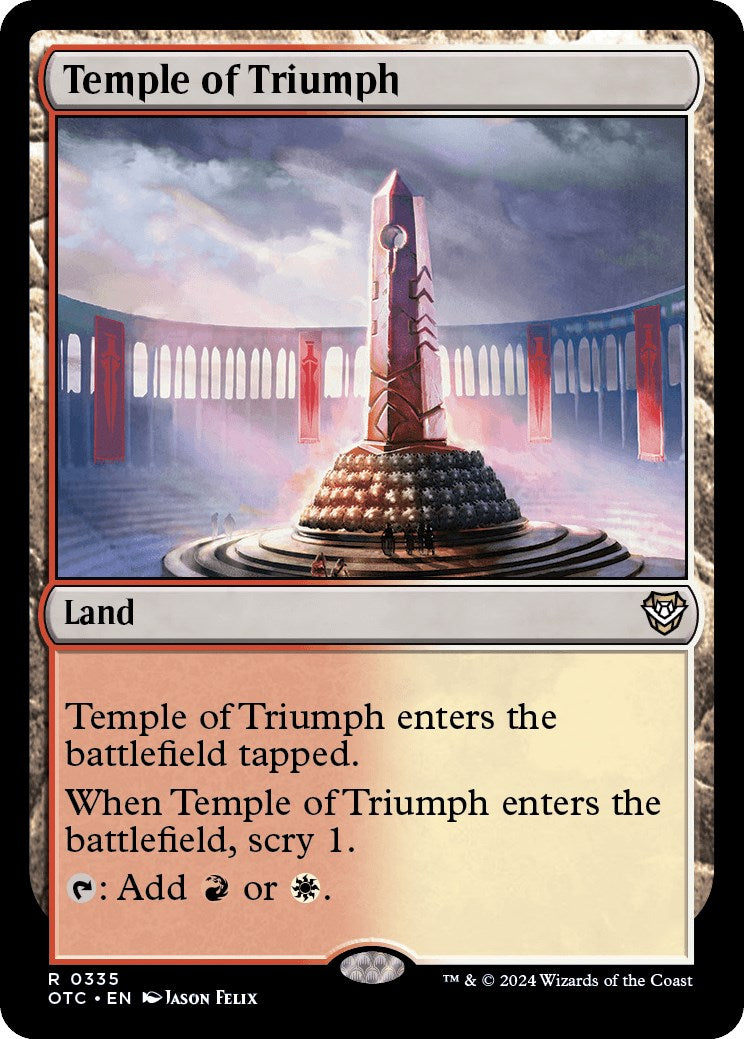 Temple of Triumph [Outlaws of Thunder Junction Commander] | Webway Games