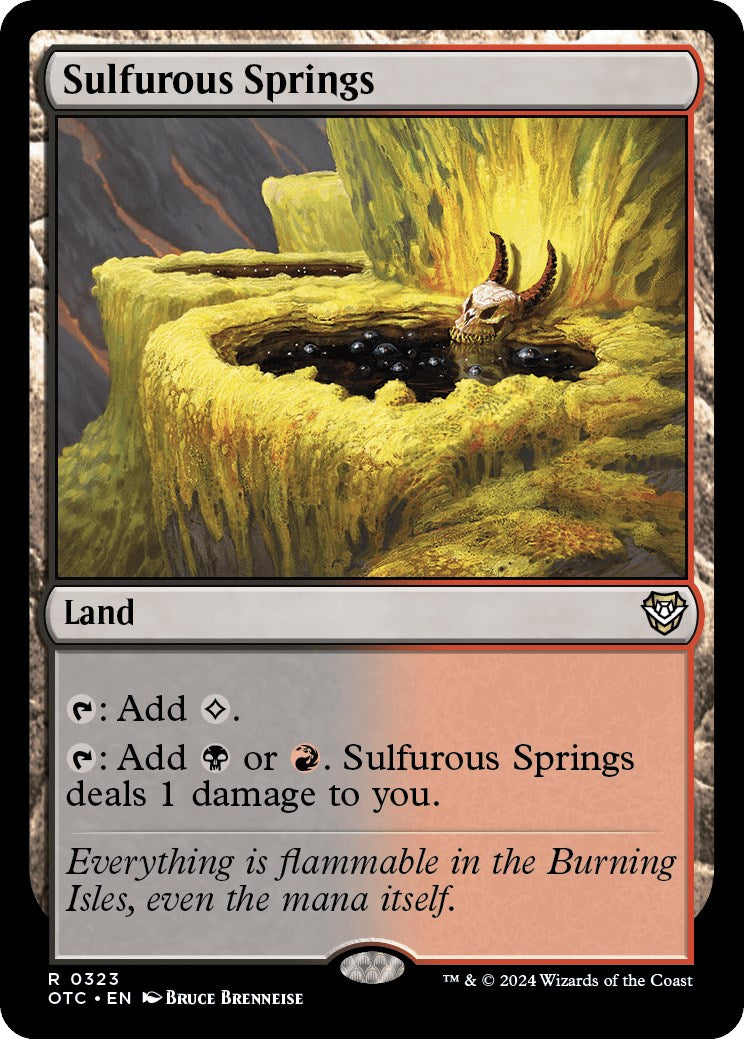 Sulfurous Springs [Outlaws of Thunder Junction Commander] | Webway Games