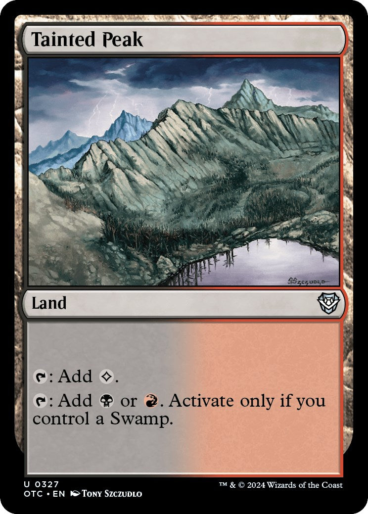 Tainted Peak [Outlaws of Thunder Junction Commander] | Webway Games
