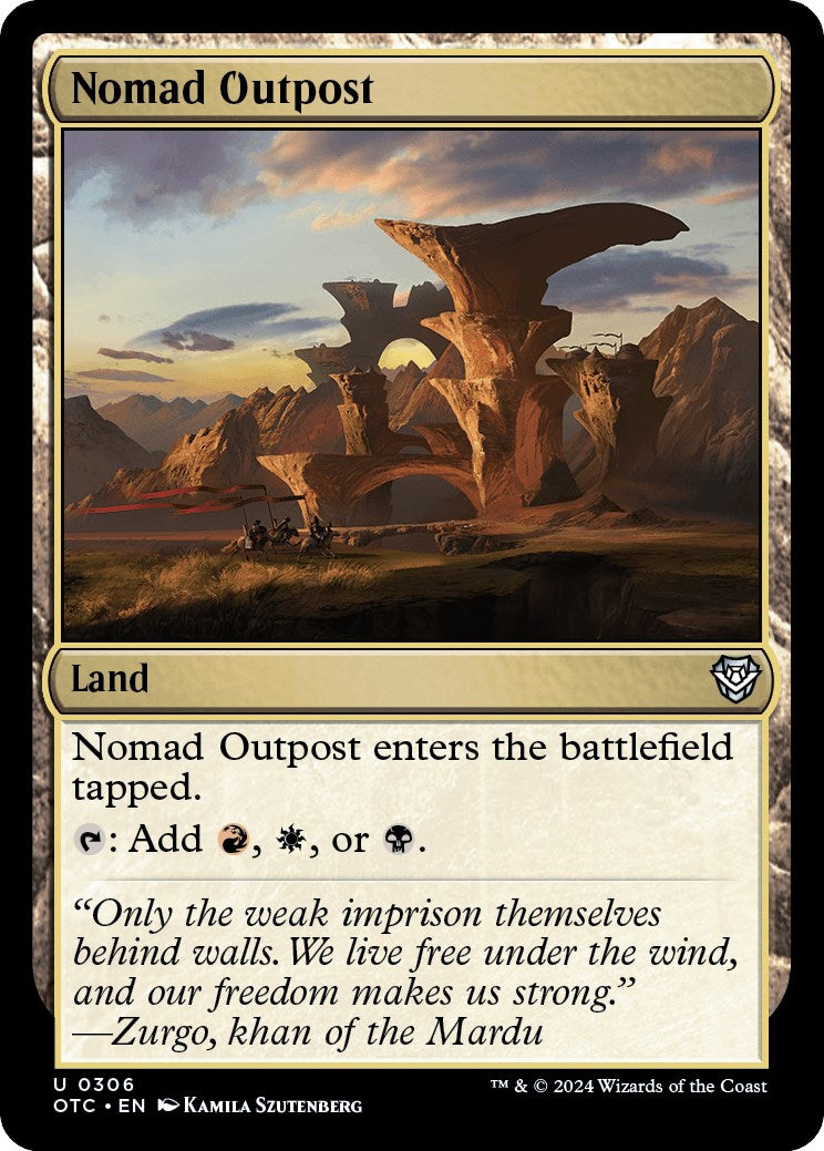 Nomad Outpost [Outlaws of Thunder Junction Commander] | Webway Games