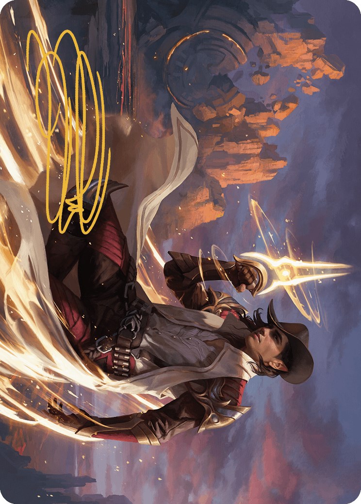 Kellan, the Kid Art Card (Gold-Stamped Signature) [Outlaws of Thunder Junction Art Series] | Webway Games