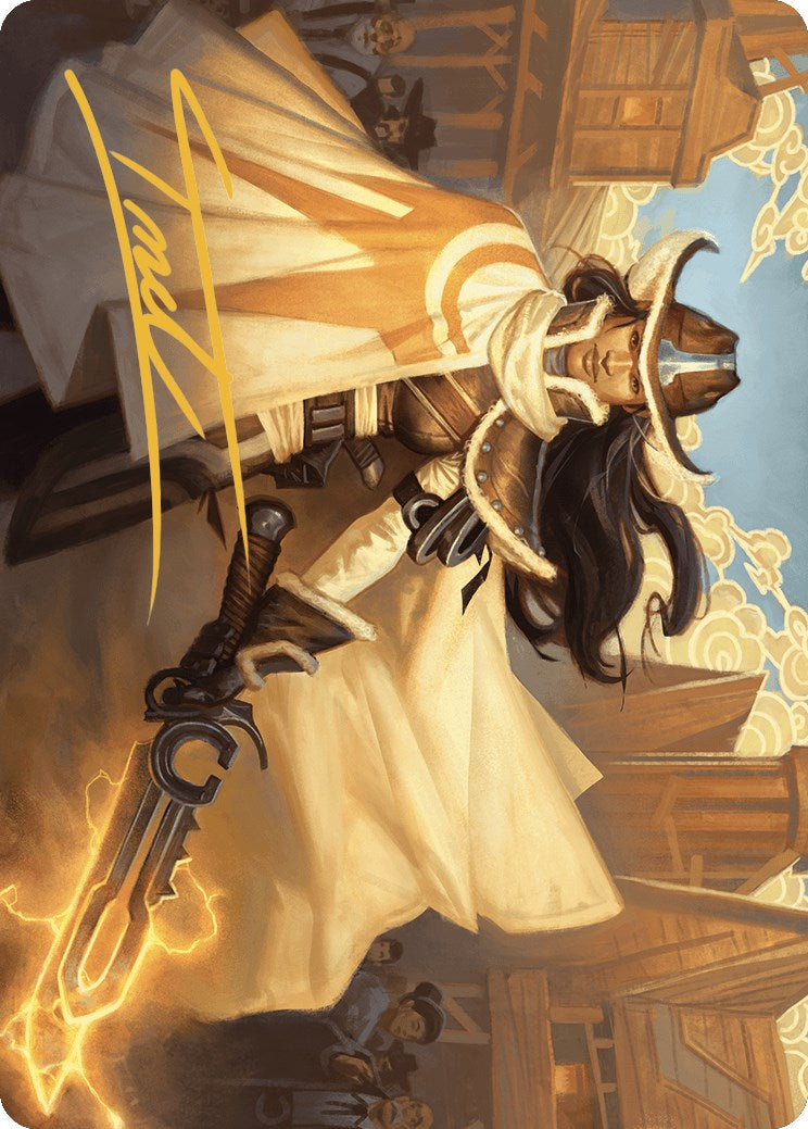 Omenport Vigilante Art Card (Gold-Stamped Signature) [Outlaws of Thunder Junction Art Series] | Webway Games