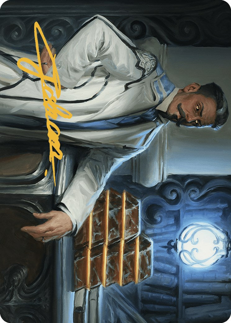 Baron Bertram Graywater Art Card (Gold-Stamped Signature) [Outlaws of Thunder Junction Art Series] | Webway Games