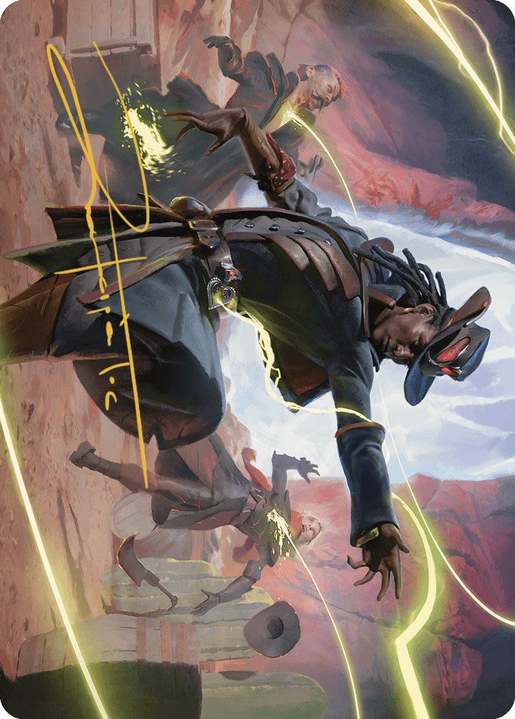 Lilah, Undefeated Slickshot Art Card (Gold-Stamped Signature) [Outlaws of Thunder Junction Art Series] | Webway Games