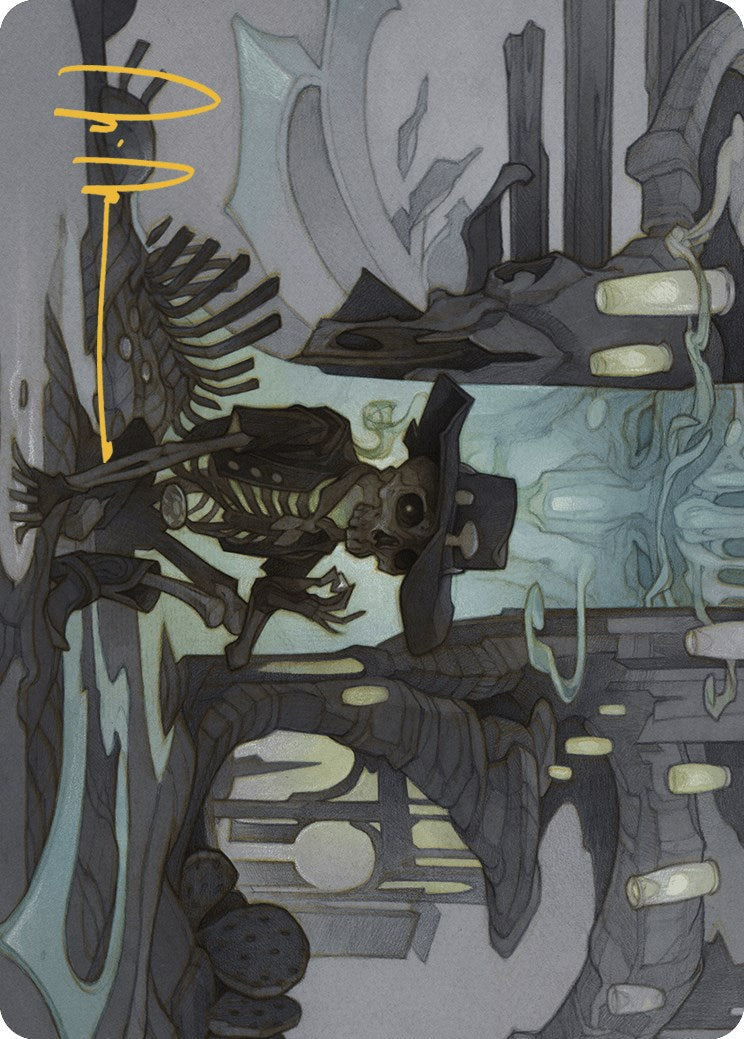 Tinybones Joins Up Art Card (Gold-Stamped Signature) [Outlaws of Thunder Junction Art Series] | Webway Games