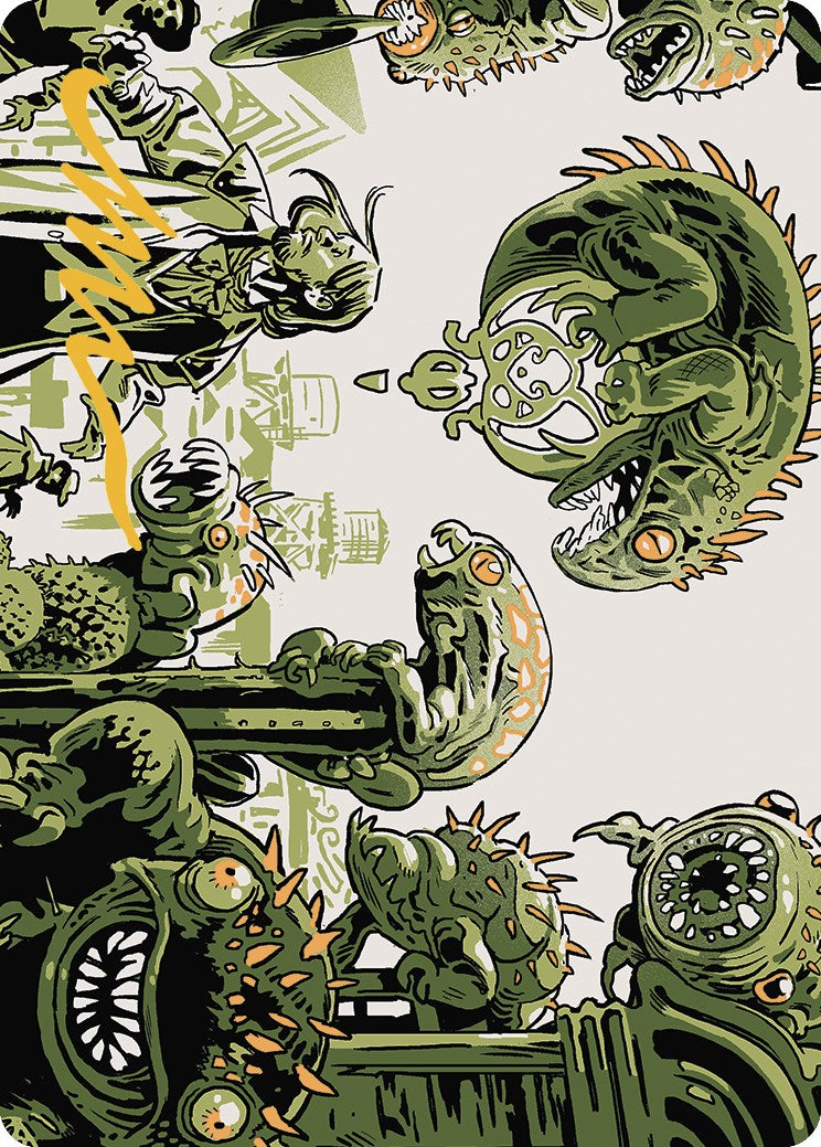 Pest Infestation Art Card (Gold-Stamped Signature) [Outlaws of Thunder Junction Art Series] | Webway Games