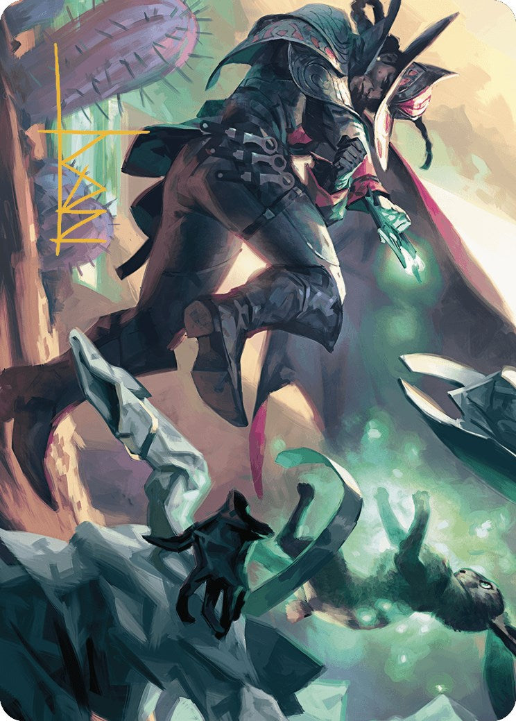 Metamorphic Blast Art Card (Gold-Stamped Signature) [Outlaws of Thunder Junction Art Series] | Webway Games
