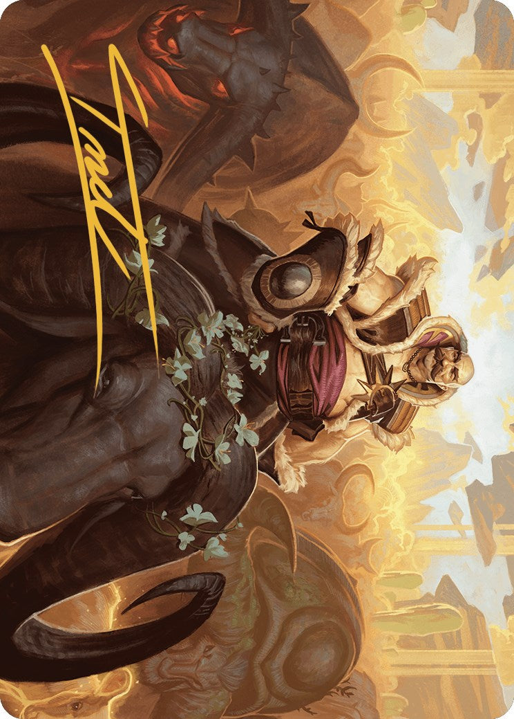 Bruse Tarl, Roving Rancher Art Card (Gold-Stamped Signature) [Outlaws of Thunder Junction Art Series] | Webway Games