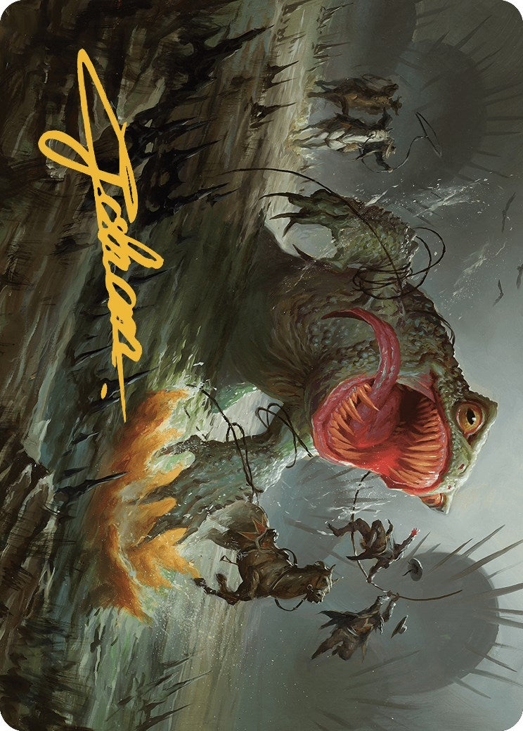 The Gitrog, Ravenous Ride Art Card (Gold-Stamped Signature) [Outlaws of Thunder Junction Art Series] | Webway Games
