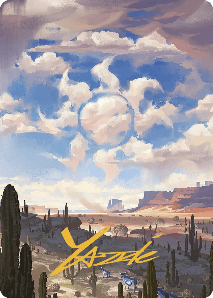 Plains Art Card (Gold-Stamped Signature) [Outlaws of Thunder Junction Art Series] | Webway Games