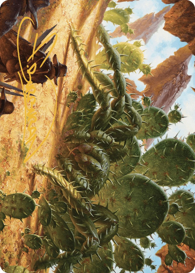 Cactarantula Art Card (Gold-Stamped Signature) [Outlaws of Thunder Junction Art Series] | Webway Games