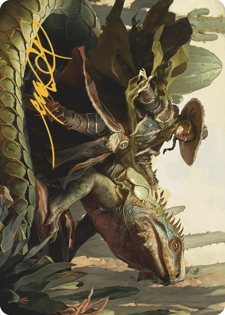 Outcaster Trailblazer Art Card (Gold-Stamped Signature) [Outlaws of Thunder Junction Art Series] | Webway Games