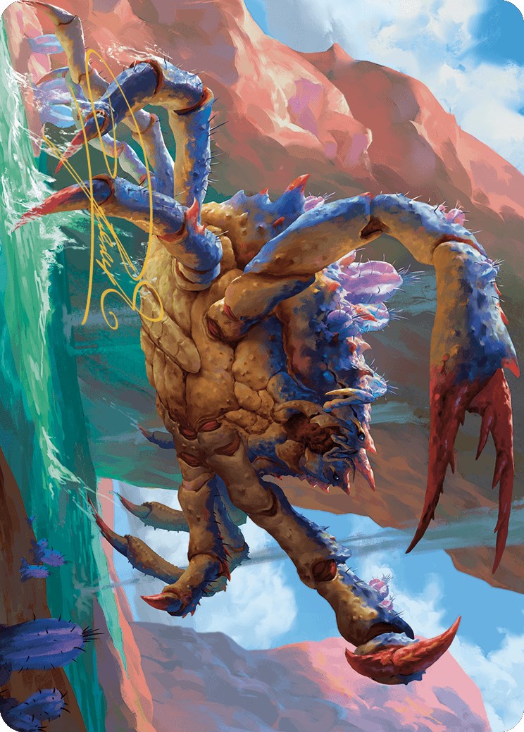 Canyon Crab Art Card (Gold-Stamped Signature) [Outlaws of Thunder Junction Art Series] | Webway Games