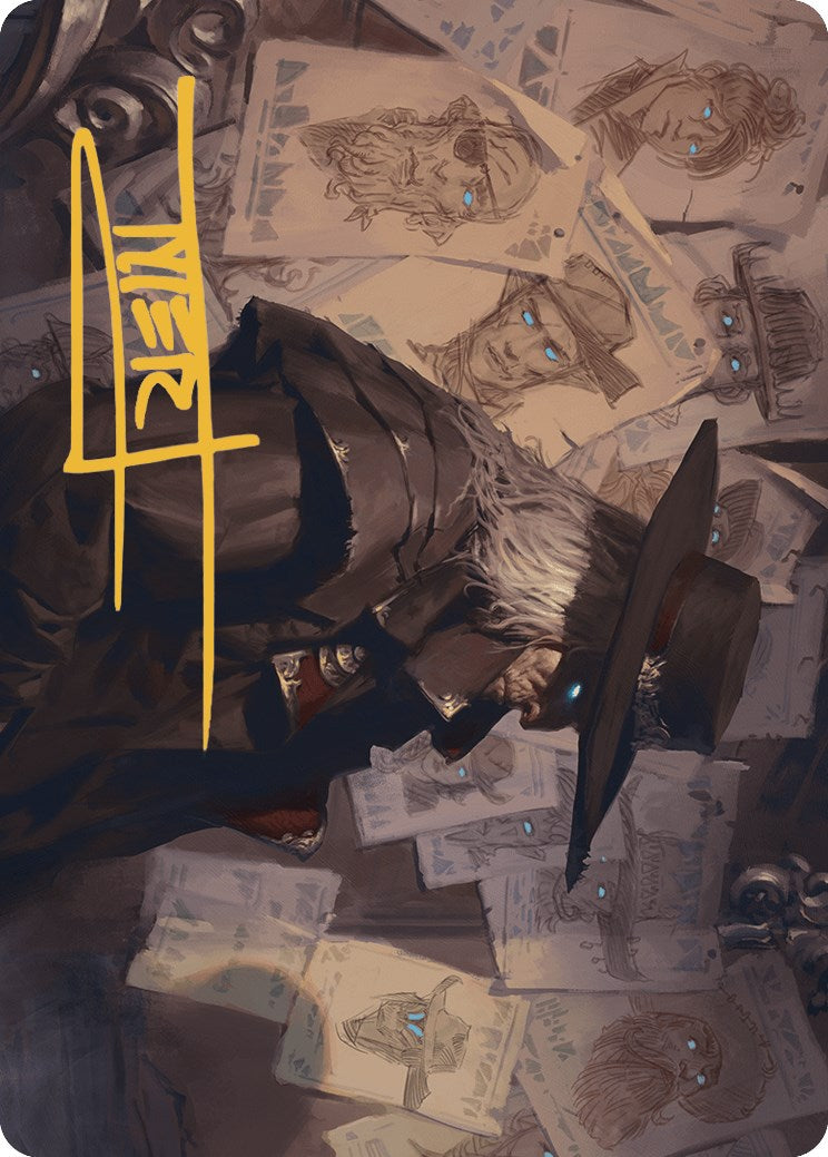 Lazav, Familiar Stranger Art Card (Gold-Stamped Signature) [Outlaws of Thunder Junction Art Series] | Webway Games