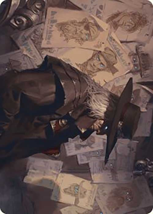 Lazav, Familiar Stranger Art Card [Outlaws of Thunder Junction Art Series] | Webway Games