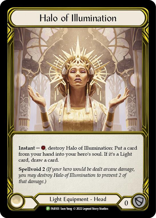 Halo of Illumination (Golden) [FAB103] (Promo)  Cold Foil | Webway Games