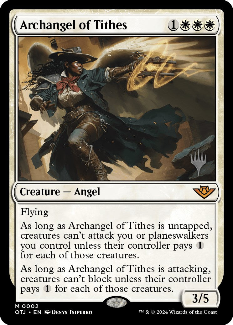 Archangel of Tithes (Promo Pack) [Outlaws of Thunder Junction Promos] | Webway Games