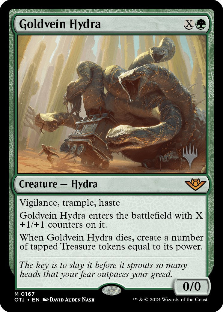 Goldvein Hydra (Promo Pack) [Outlaws of Thunder Junction Promos] | Webway Games