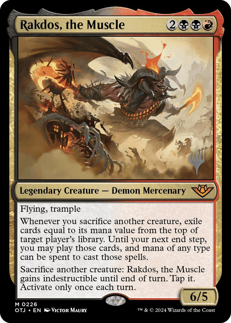 Rakdos, the Muscle (Promo Pack) [Outlaws of Thunder Junction Promos] | Webway Games